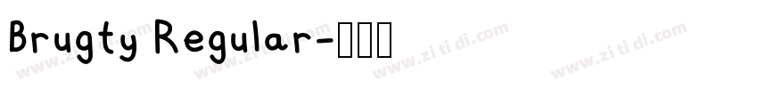 Brugty Regular字体转换